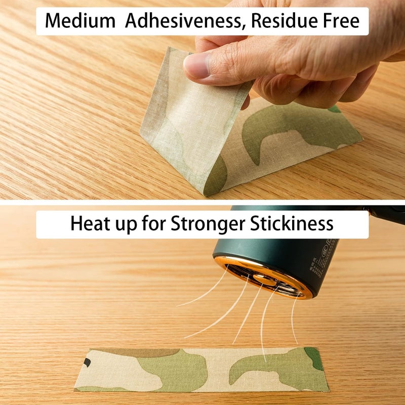 Fetefest Camo Tape Camouflage Tape No Residue, Non-Reflective 2" by 30Yard with Various Camo Patents - Image 3